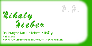 mihaly hieber business card
